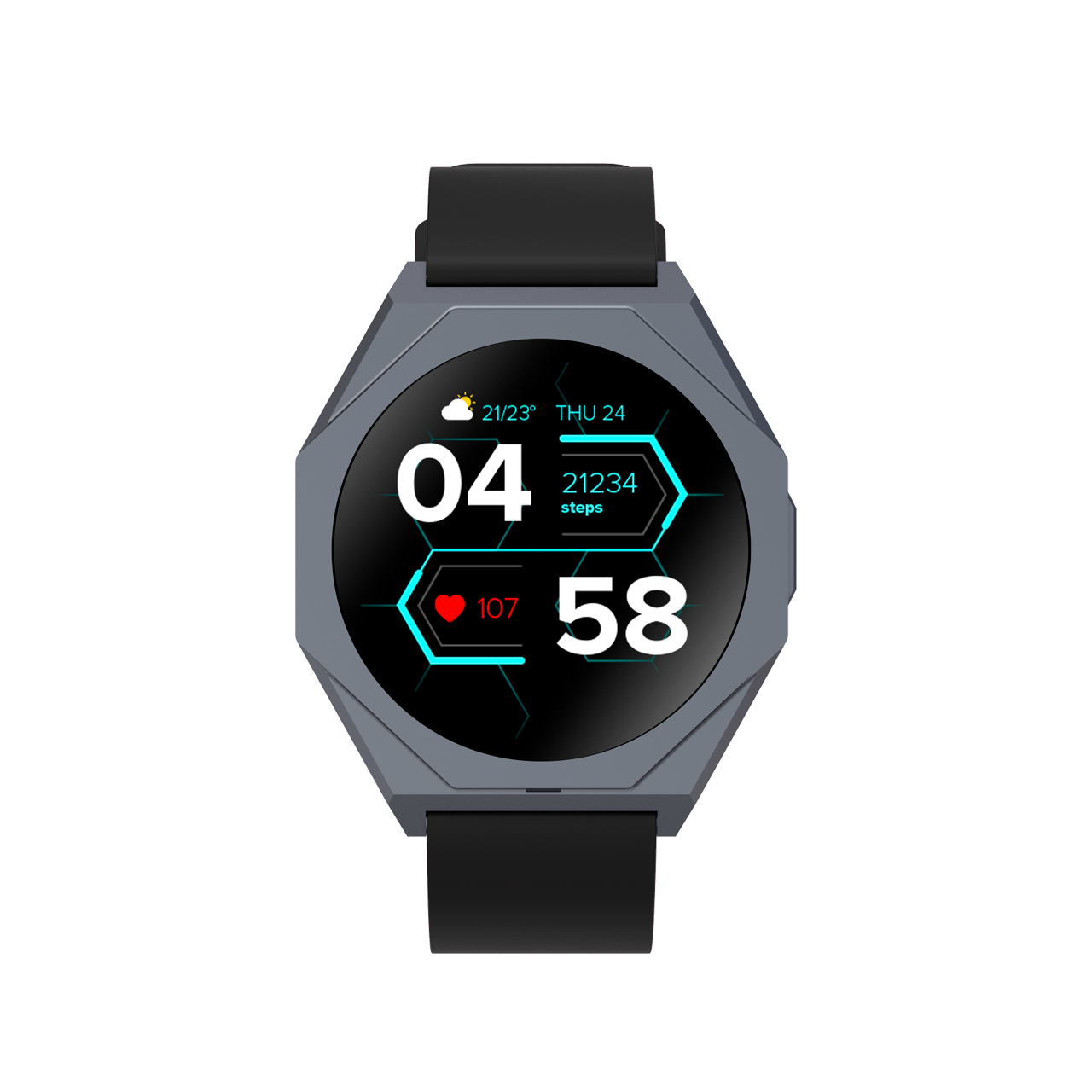 

Смарт-часы Canyon Otto SW-86, 1.3" LCD, черный (CNS-SW86BB), Otto SW-86