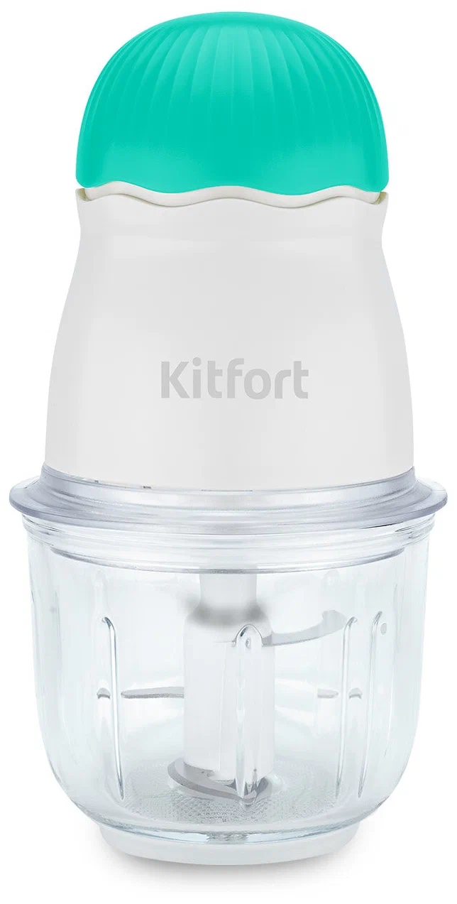 

Измельчитель Kitfort КТ-3064-3, 150 Вт, белый/бирюзовый (КТ-3064-3), КТ-3064-3