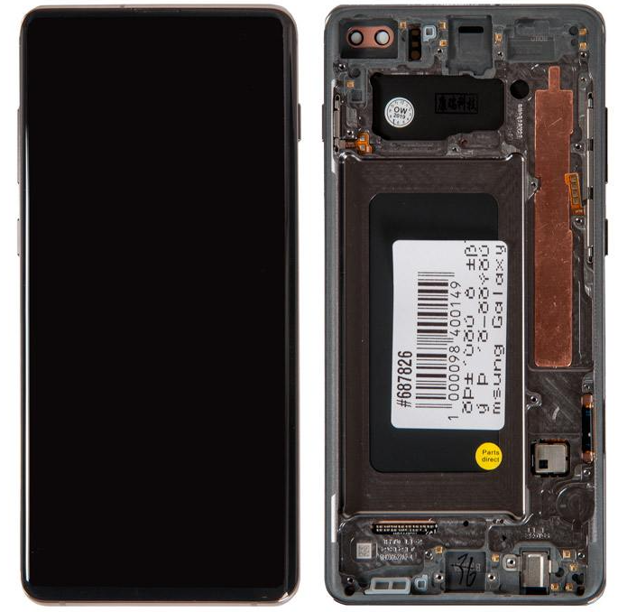 

Дисплей, матрица и тачскрин Samsung для Samsung Galaxy S10 Plus (SM-G975F) черный, оригинал (G975F) (687826)