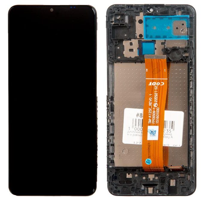 

Дисплей в сборе с тачскрином и рамкой для Samsung Galaxy A127 A12S TFT, черный (A127F) (887214)