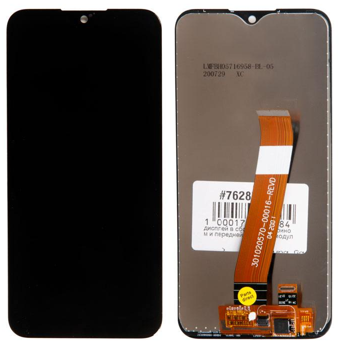Дисплей в сборе с тачскрином (модуль) для Samsung Galaxy A01 SM-A015F черный, оригинал (A015F)