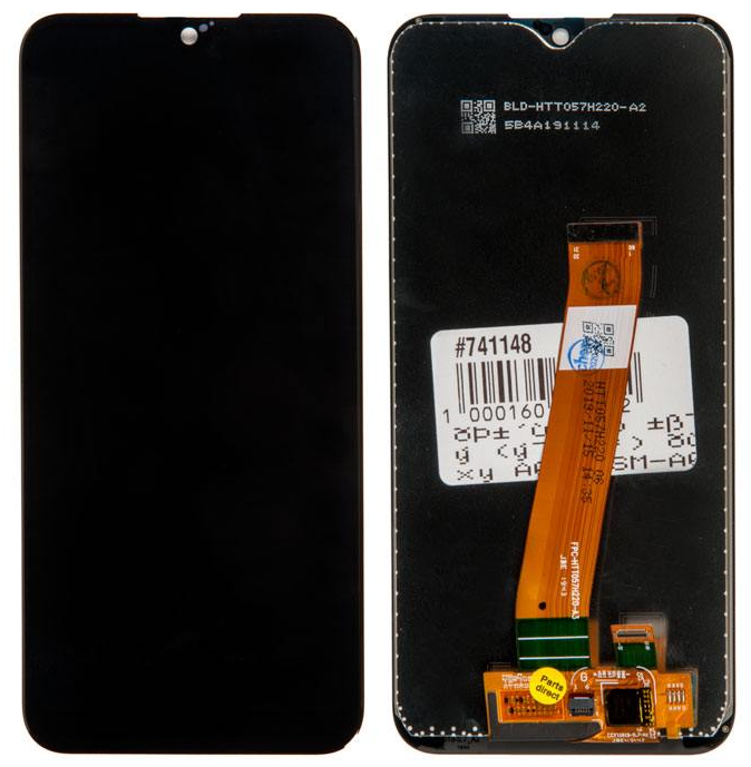 

Дисплей в сборе с тачскрином (модуль) для Samsung Galaxy A01 (SM-A015F) черный (широкий коннектор) (A015F) (741148)