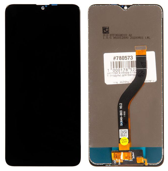 

Дисплей в сборе с тачскрином (модуль) для Samsung Galaxy A20s (SM-A207F) original TFT, черный (A207F) (780573)