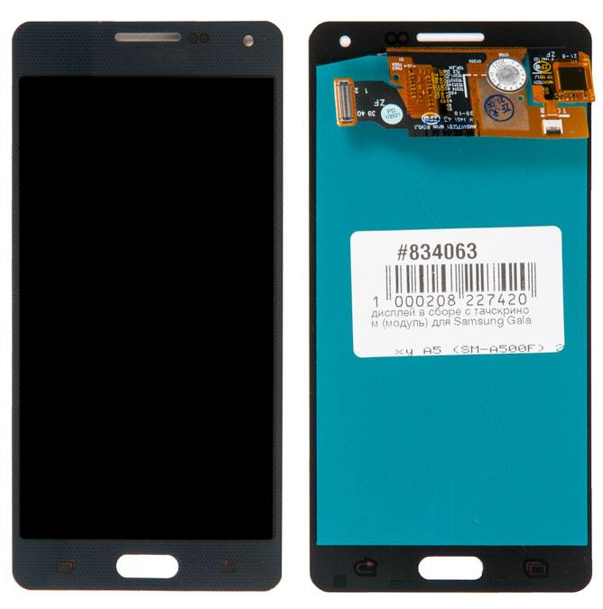 

Дисплей в сборе с тачскрином (модуль) для Samsung Galaxy A5 (SM-A500F) 2015 OLED, синий (A500F) (834063)