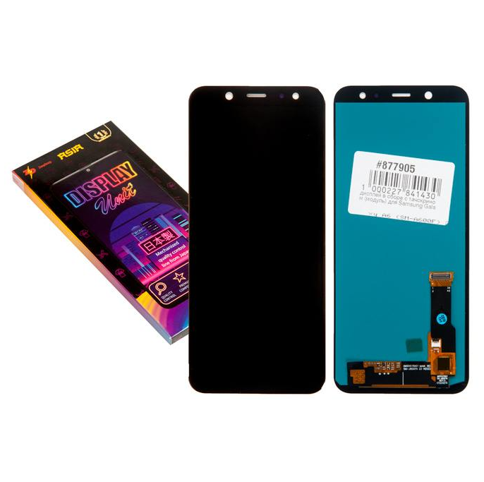 Дисплей в сборе с тачскрином (модуль) для Samsung Galaxy A6 (SM-A600F) 2018 ZeepDeep ASIA Super Amoled, черный (A600F)
