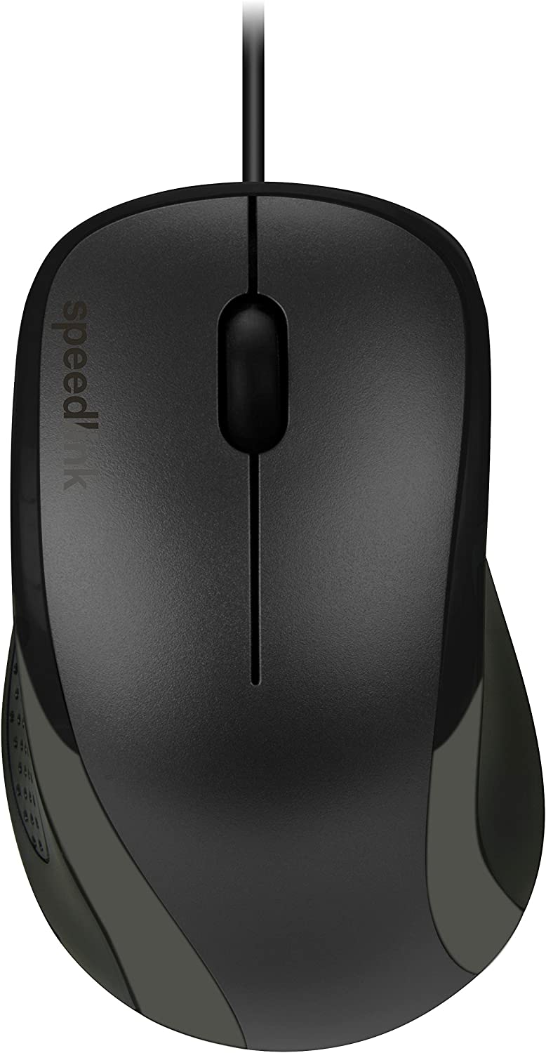 

Мышь проводная SPEEDLINK SL-610011-BK, 1000dpi, оптическая светодиодная, USB, черный (SL-610011-BK), SL-610011-BK