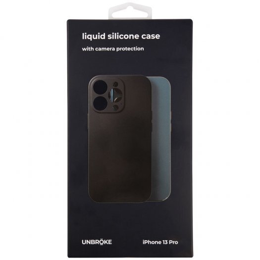 Чехол-накладка UNBRÖKE Liquid Silicone Case MagSafe для смартфона Apple iPhone 13 Pro Max, силикон, черный (УТ000027775)