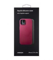 Чехол-накладка UNBRÖKE Liquid Silicone Case MagSafe для смартфона Apple iPhone 13 Pro, силикон, винная (УТ000027805)