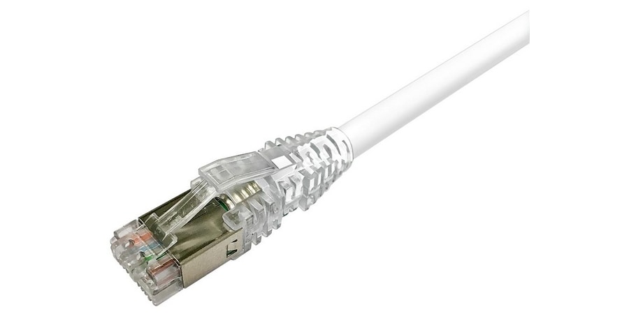 Патч-корд SSTP кат.6, 0.5м, RJ45-RJ45, белый, LSZH, экранированный, CommScope (NPC06SZDB-WT050C)