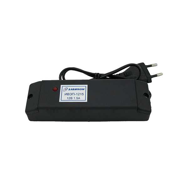 

Блок питания Давикон ИВЭП-1215, 12В/1.5А, черный, ИВЭП-1215