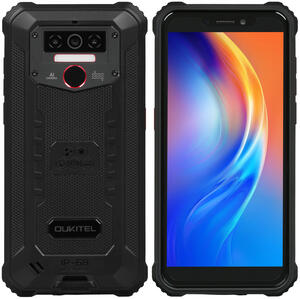 Смартфон OUKITEL WP5 Pro, 5.5" 720x1440 IPS, MediaTek Helio A25, 4Gb RAM, 64Gb, 3G/4G, Wi-Fi, BT, 3xCam, 2-Sim, 8000mAh, USB Type-C, Android 10, черный/оранжевый, ударопрочный корпус (OUKCWP5ProORN) б/у, после ремонта, следы эксплуатации, комплект: упаковка, з/у, дата кабель, OTG кабель, скрепка, сим ридер