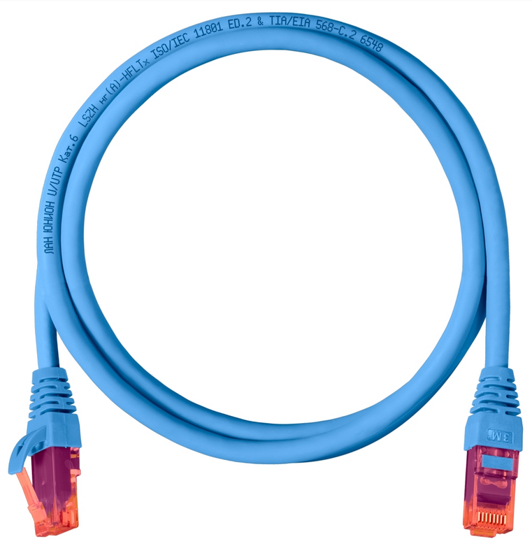 

Патч-корд UTP кат.6, 1м, RJ45-RJ45, синий, CU, LSZH, LAN Union (ЛЮ-ШКС-6.10Н.25)