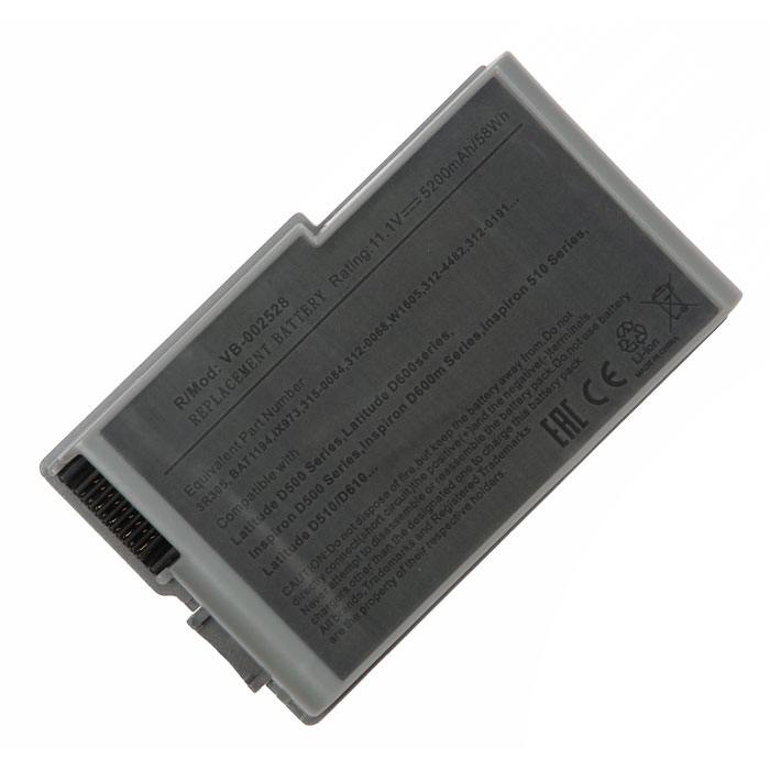

Аккумуляторная батарея 07W999 для Dell, 11.1 В, 5200mAh, серый (928754), 07W999