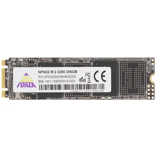 

Твердотельный накопитель (SSD) Neo Forza 256Gb Zion, 2280, SATA3 (NFN025SA356-6000300) Retail