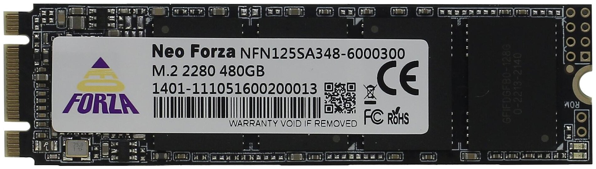 

Твердотельный накопитель (SSD) Neo Forza 480Gb Zion, 2280, SATA3 (NFN125SA348-6000300) Retail