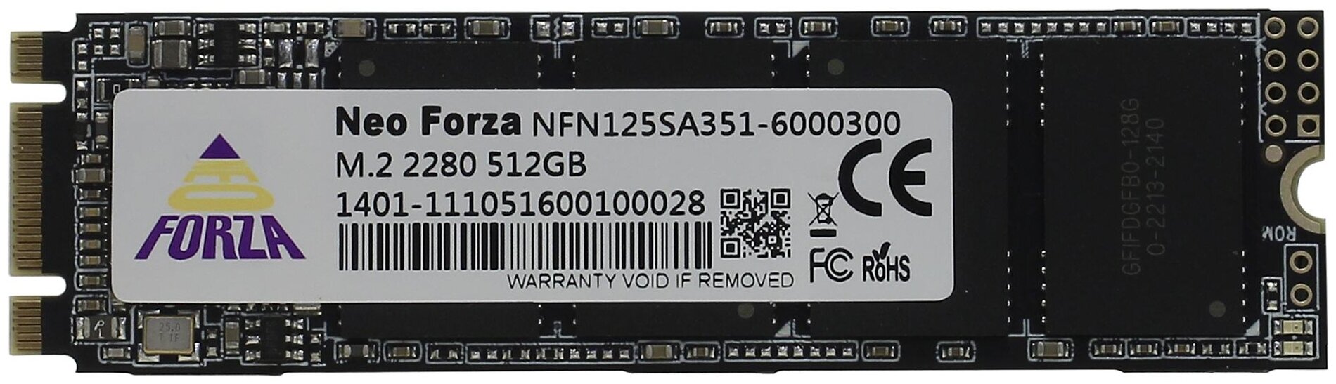 Твердотельный накопитель (SSD) Neo Forza 512Gb Zion, 2280, SATA3 (NFN125SA351-6000300) Retail - фото 1