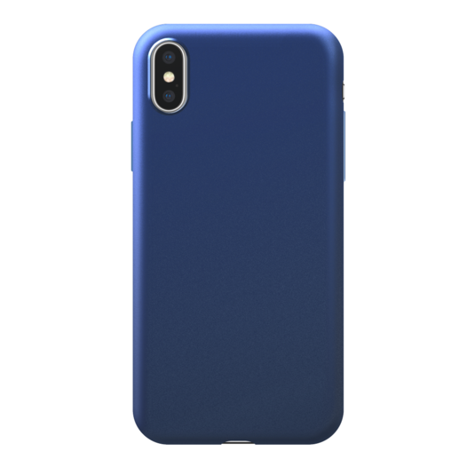 

Чехол-накладка Deppa для смартфона Apple iPhone X/XS, термопластичный полиуретан (TPU), синий (89040)