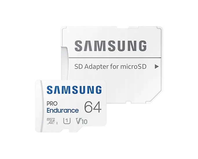 Карта памяти 64Gb microSDXC Samsung PRO Endurance Class 10 UHS-I U1 V10 + адаптер (MB-MJ64KA)