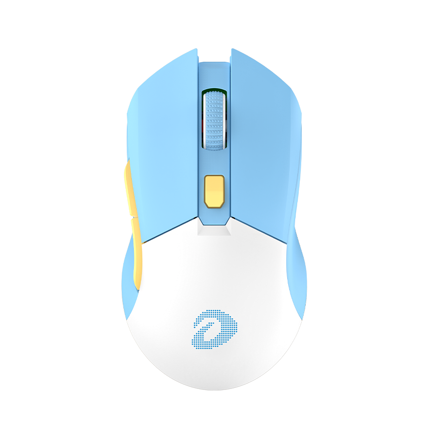 

Мышь беспроводная/проводная Dareu EM901X, 6000dpi, оптическая светодиодная, USB, синий/белый (EM901X Blue-White), EM901X