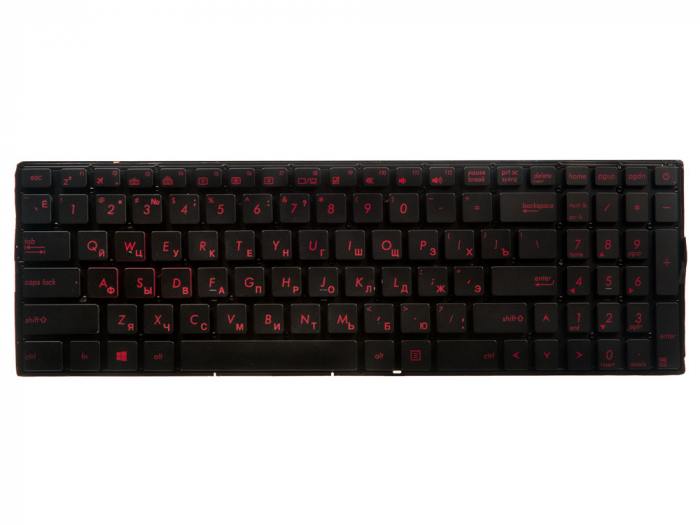 

Клавиатура для ноутбука Asus FX502, FX502V, FX502VM, FX502VD, черный (829433), -