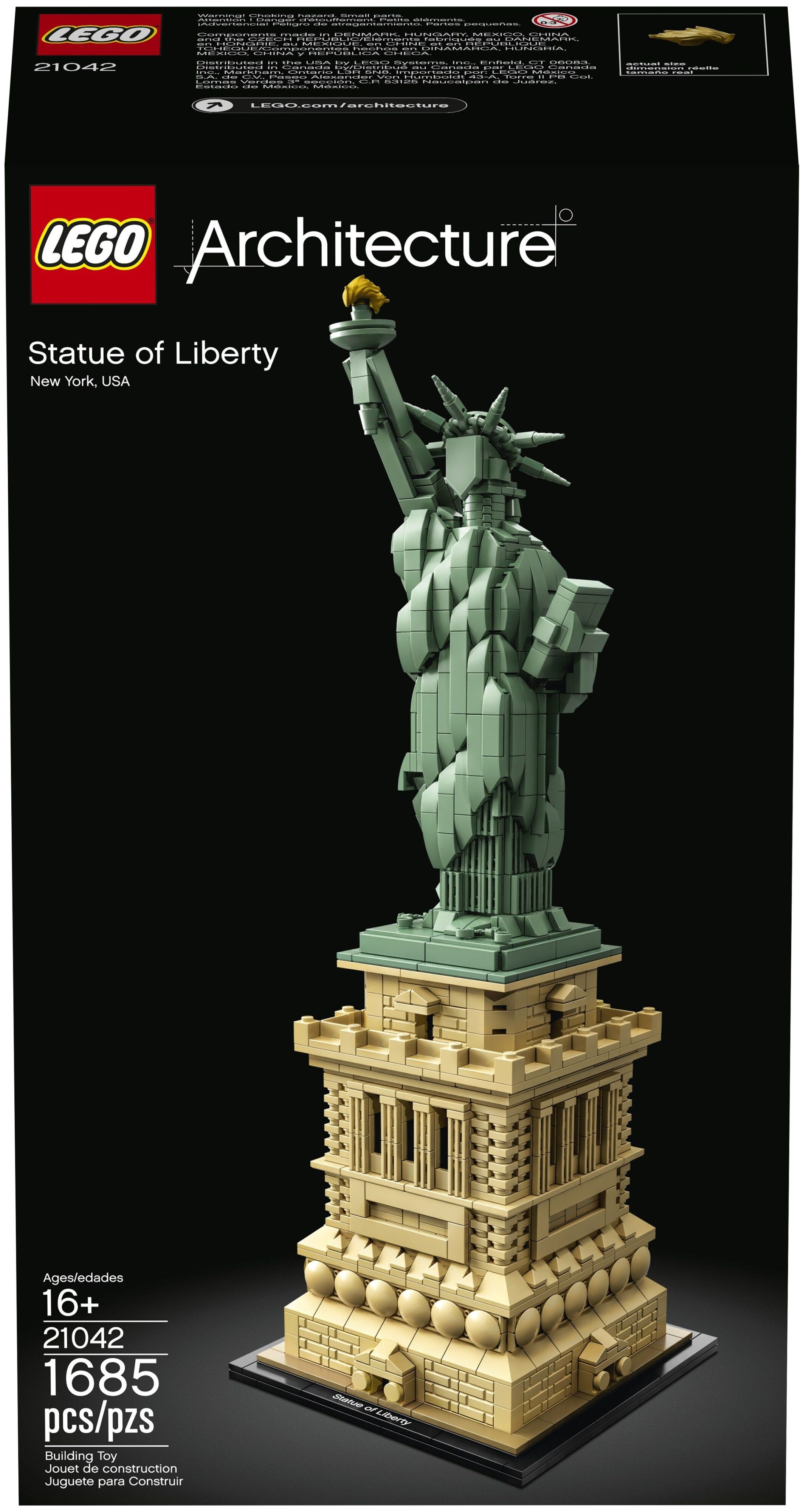 

Конструктор LEGO Architecture Статуя Свободы, деталей: 1685 (21042), Architecture Статуя Свободы