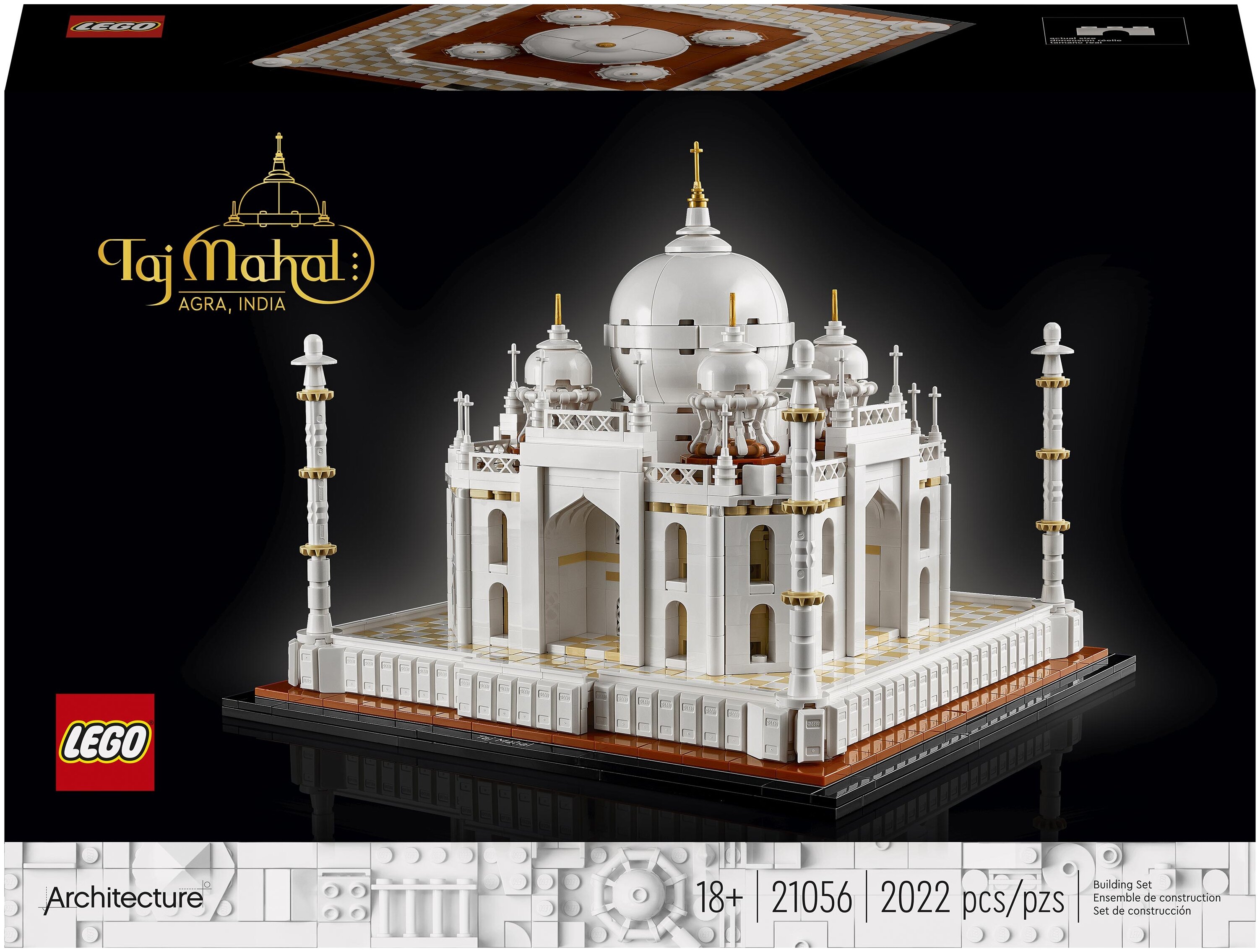 

Конструктор LEGO Architecture Тадж-Махал, деталей: 2022 (21056), Architecture Тадж-Махал