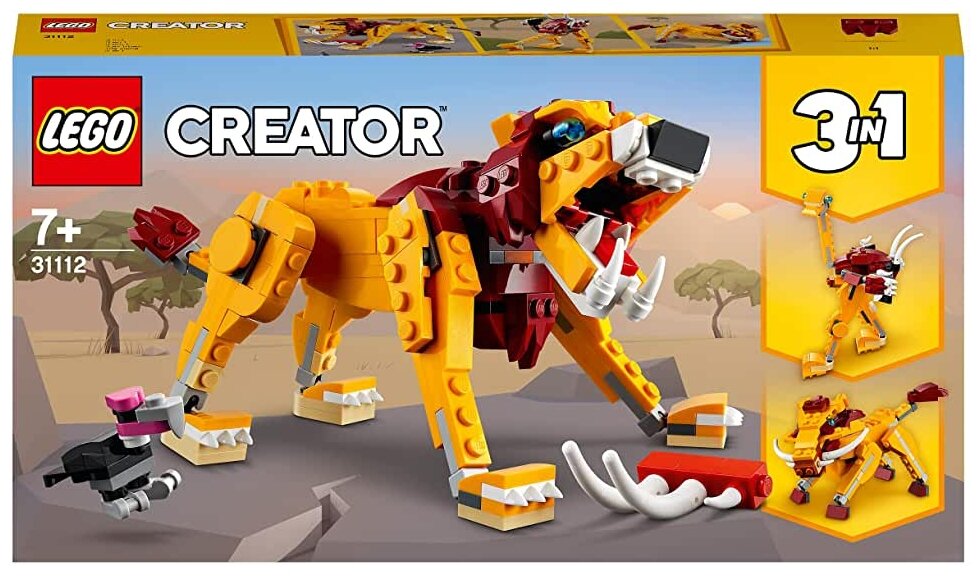 

Конструктор LEGO Creator Wild Lion, деталей: 224 (31112), Creator Wild Lion