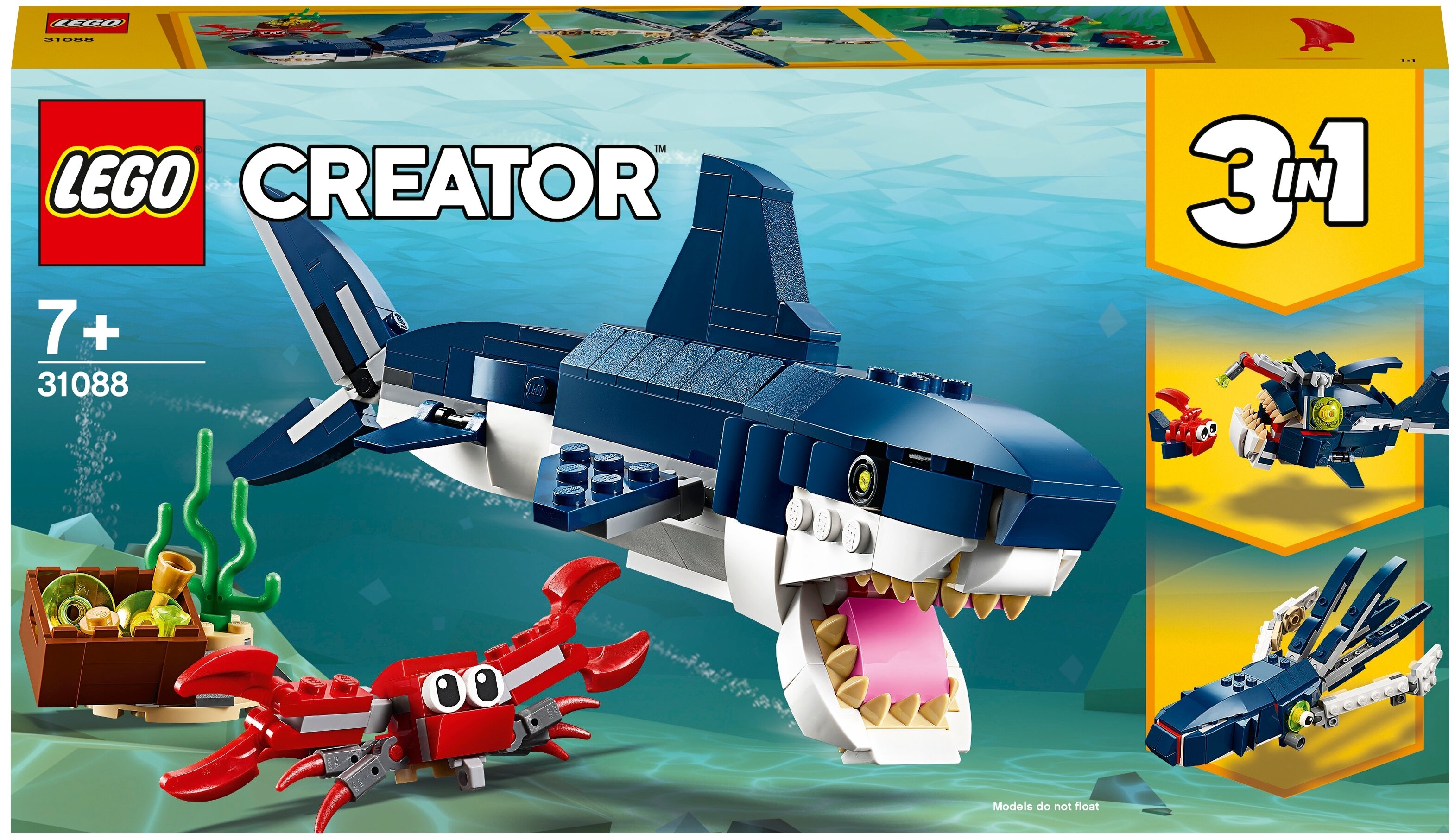 

Конструктор LEGO Creator Обитатели морских глубин, деталей: 230 (31088), Creator Обитатели морских глубин