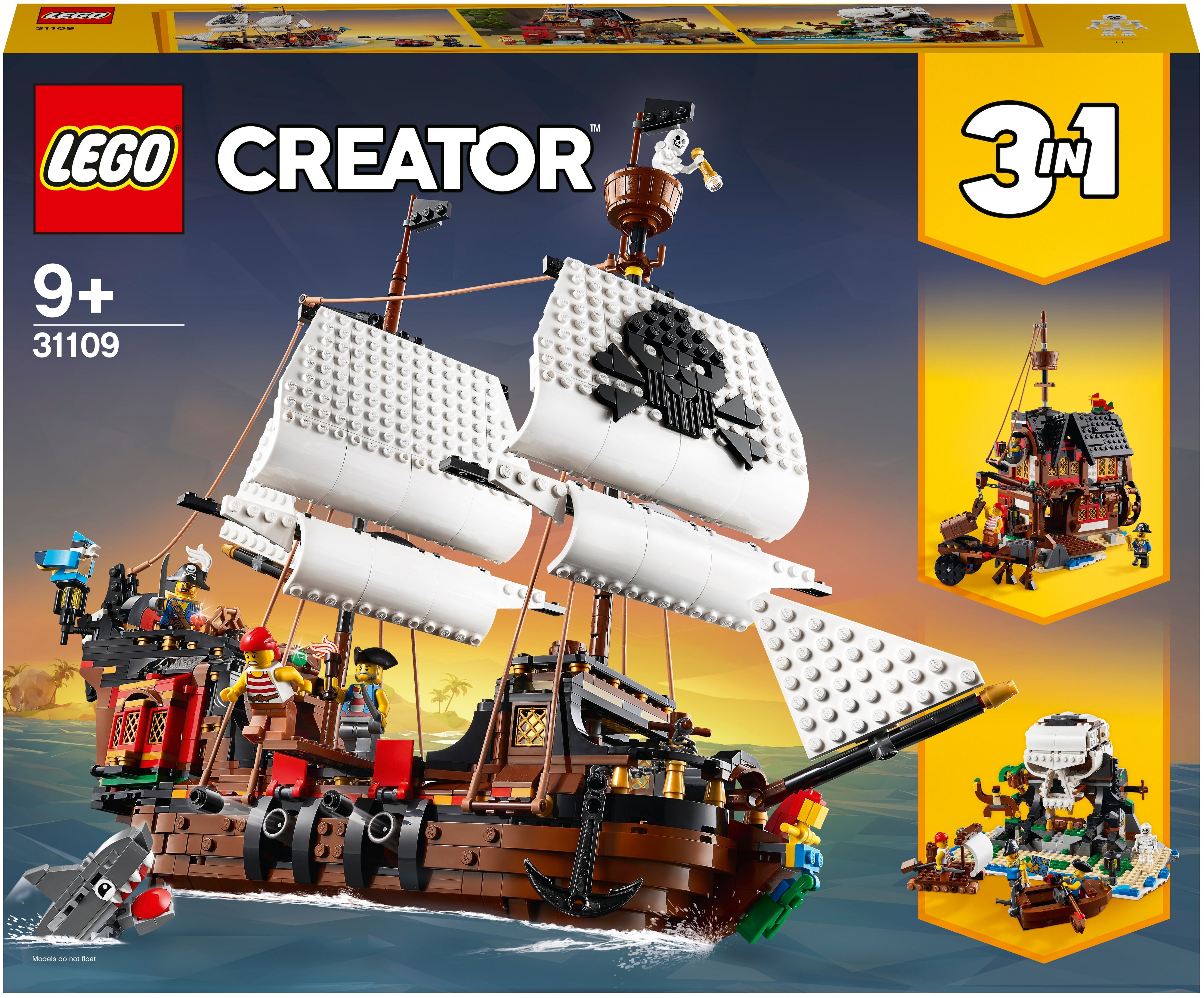 Конструктор LEGO Creator Пиратский корабль, деталей: 1260