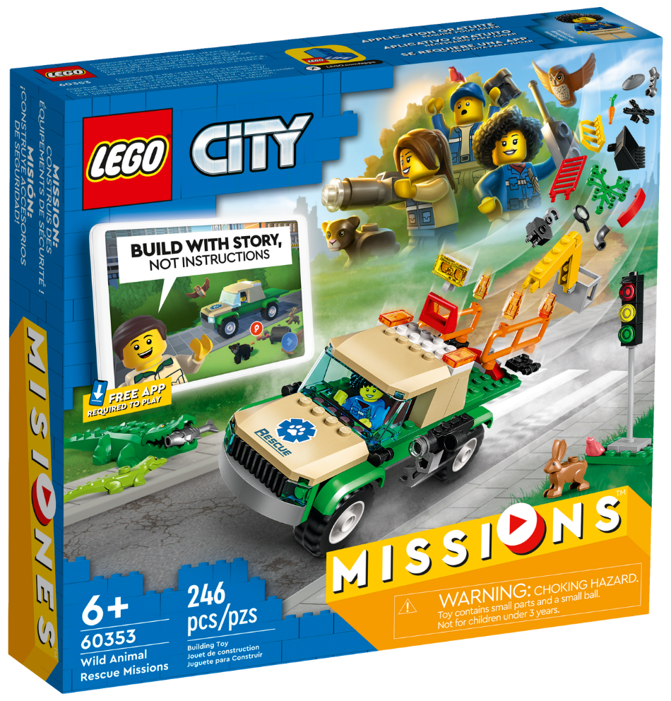 Конструктор LEGO City Миссии по спасению диких животных, деталей: 246