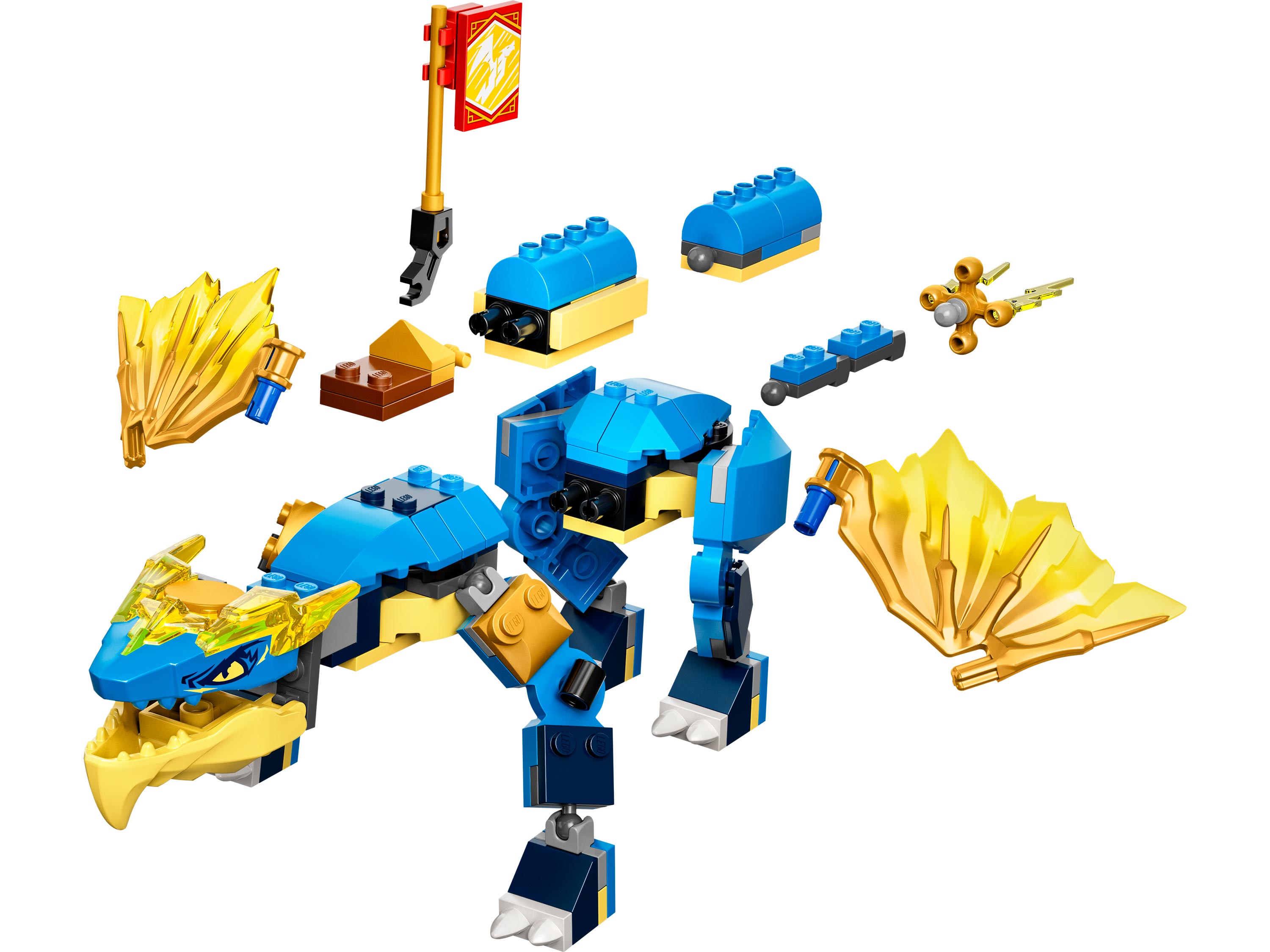 Lego ninjago blue dragon hotsell