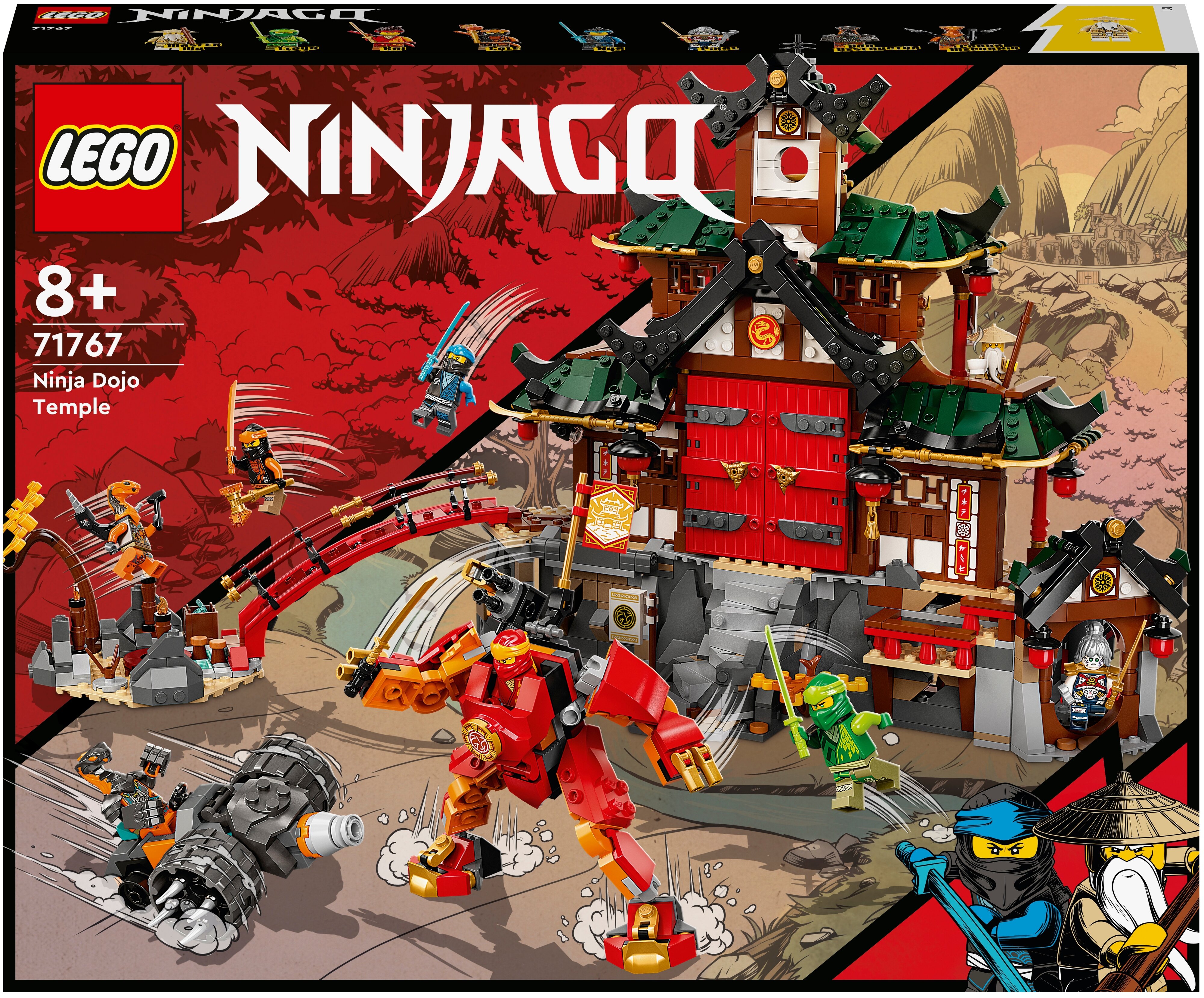 

Конструктор LEGO Ninjago Храм-додзё ниндзя, деталей: 1394 (71767), Ninjago Храм-додзё ниндзя