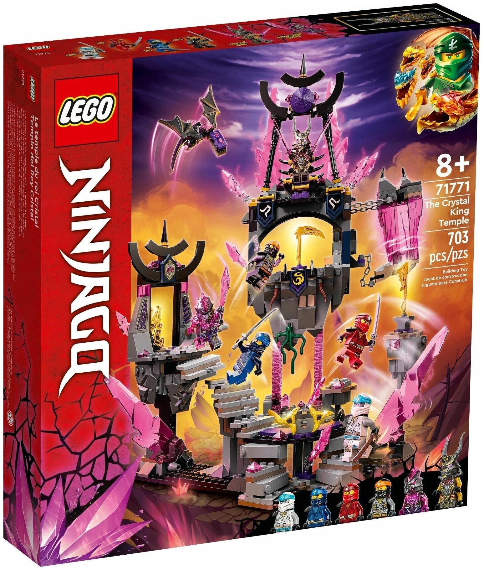 Конструктор LEGO Ninjago Храм Кристального Короля, деталей: 703, 1166955  купить в Барнауле в интернет-магазине e2e4