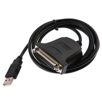 Кабель адаптер USB - LPT (IEEE 1284) 25 pin (Male) Z-Tek /Арт: USB-LPT01