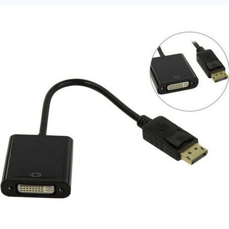 

Кабель-переходник (адаптер) DisplayPort(20M)-DVI(19F), 10 см, черный B&P, 0