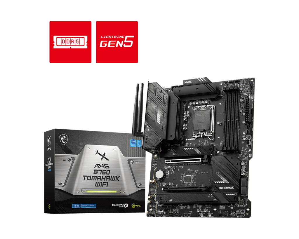 Материнская плата MSI MAG B760 TOMAHAWK WIFI, Socket1700, Intel B760, ATX