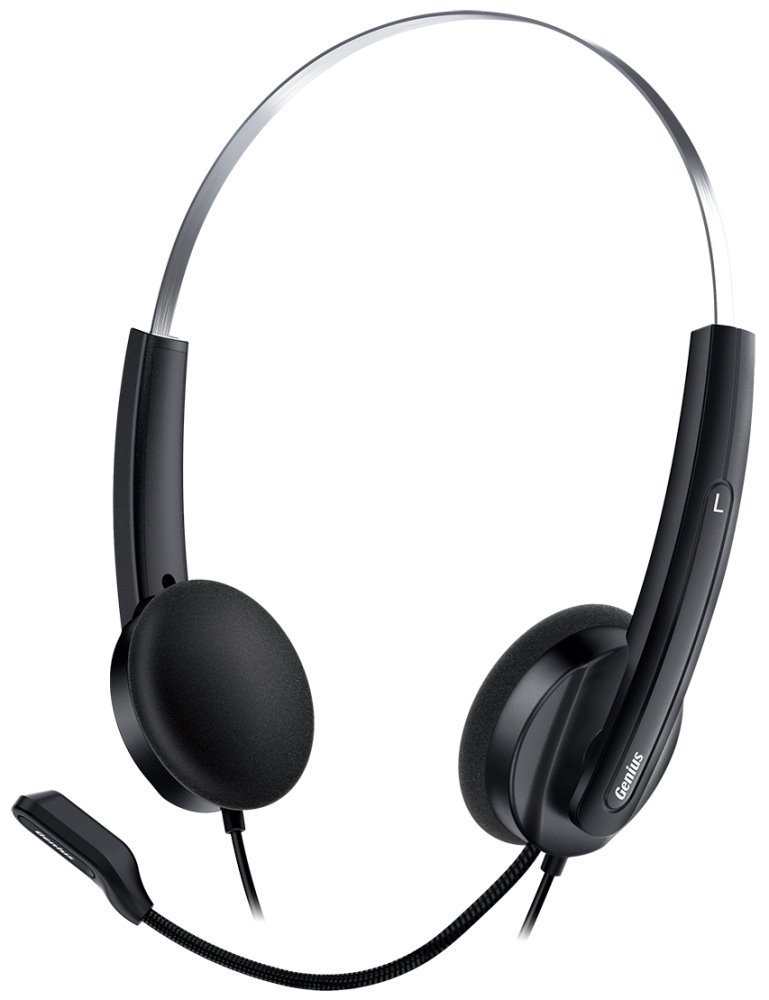 

Проводная гарнитура Genius HS-220U, USB, черный (31710020402), HS-220U