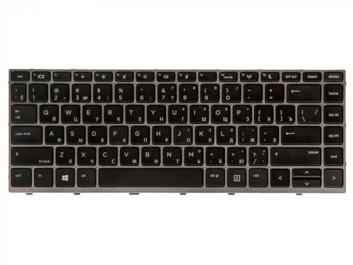 

Клавиатура для ноутбука HP ProBook 640 G4, 645 G4, черная с серой рамкой (843235), L09547-251