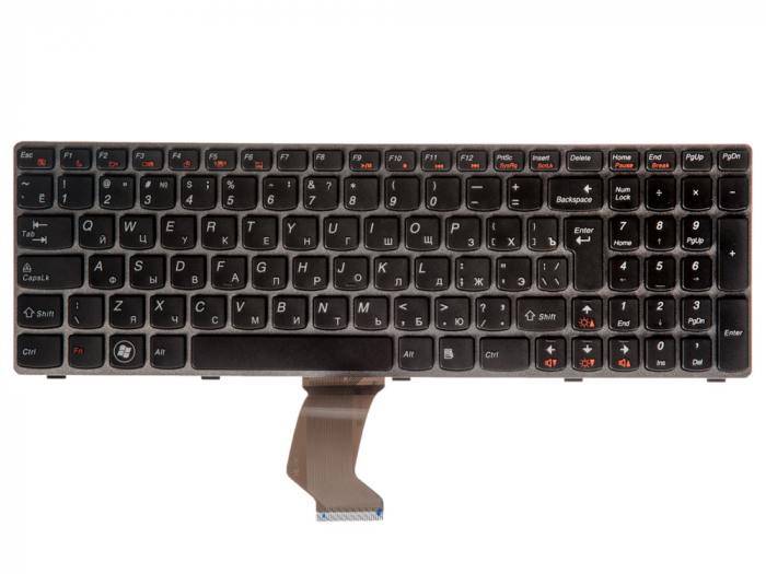

Клавиатура для ноутбука Lenovo IdeaPad B570, B570A, B570E, B570EA, B570EG, B570G, B575, B575A, B575G, B580, B580A, B580E, B580G, B590, B590A, B590G, V570, V570A, V570C, V570CA, V570G, V580, V580C, V580CA, V580CG, Z570, Z570A, Z575, Z575A, черная с серой р