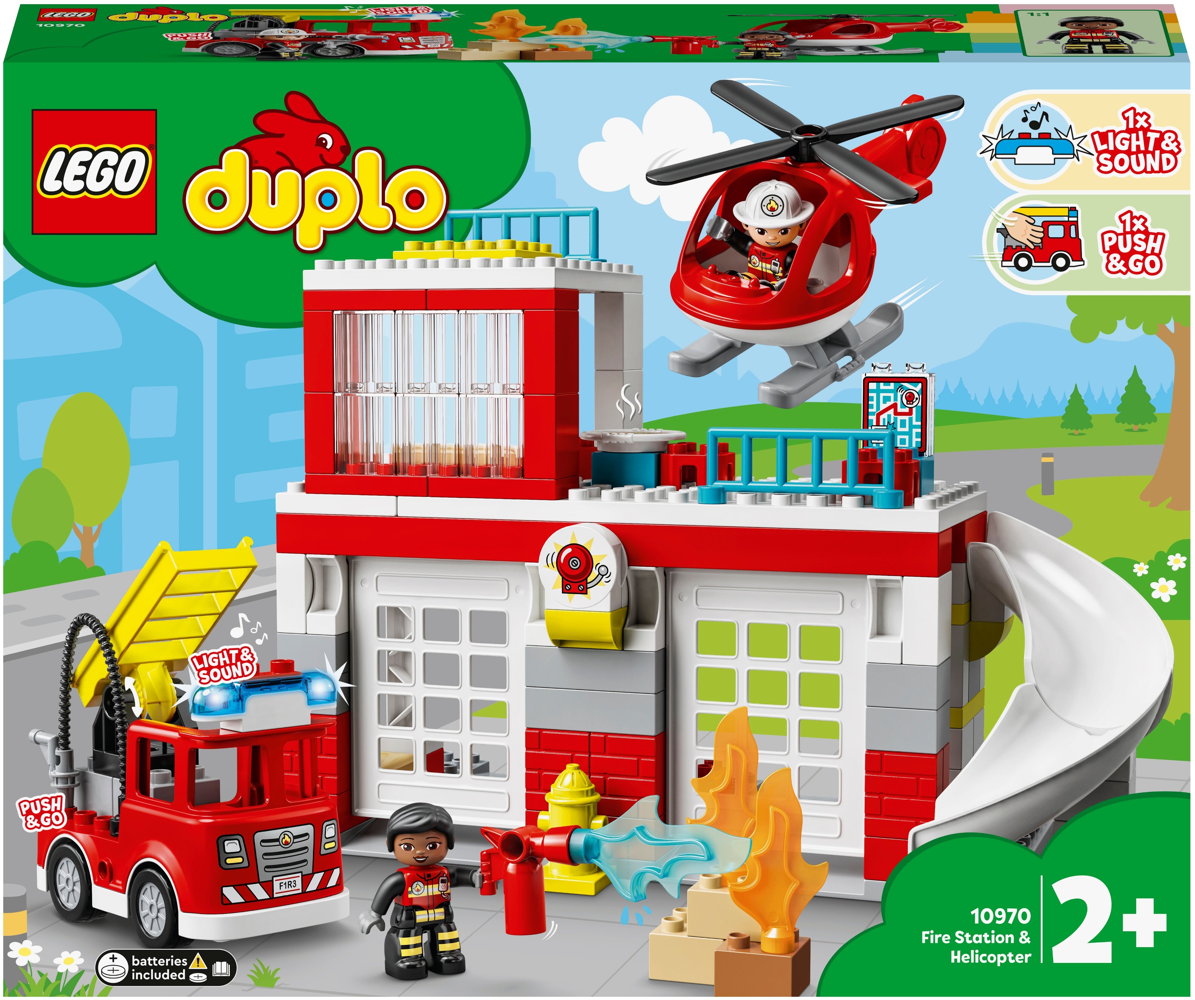 Конструктор LEGO DUPLO Пожарная часть и вертолёт, деталей: 117, 1167253  купить в Новосибирске в интернет-магазине e2e4