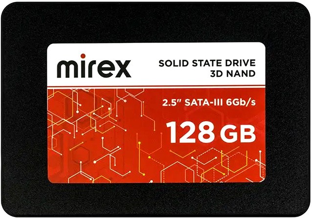 

Твердотельный накопитель (SSD) Mirex 128Gb, 2.5", SATA3 (13640-128GBSAT3) Retail