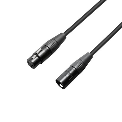 

Кабель XLR(M)-XLR(F), экранированный, 50 см, черный Adam Hall 4 Star (K4KMMF0050)