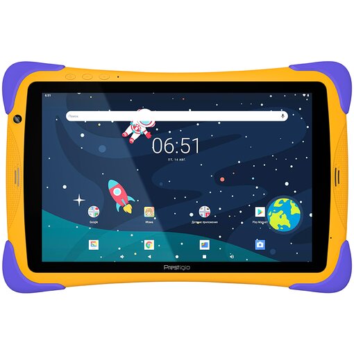 Планшет Prestigio SmartKids UP 10.1", 1Gb/16Gb, желтый/фиолетовый