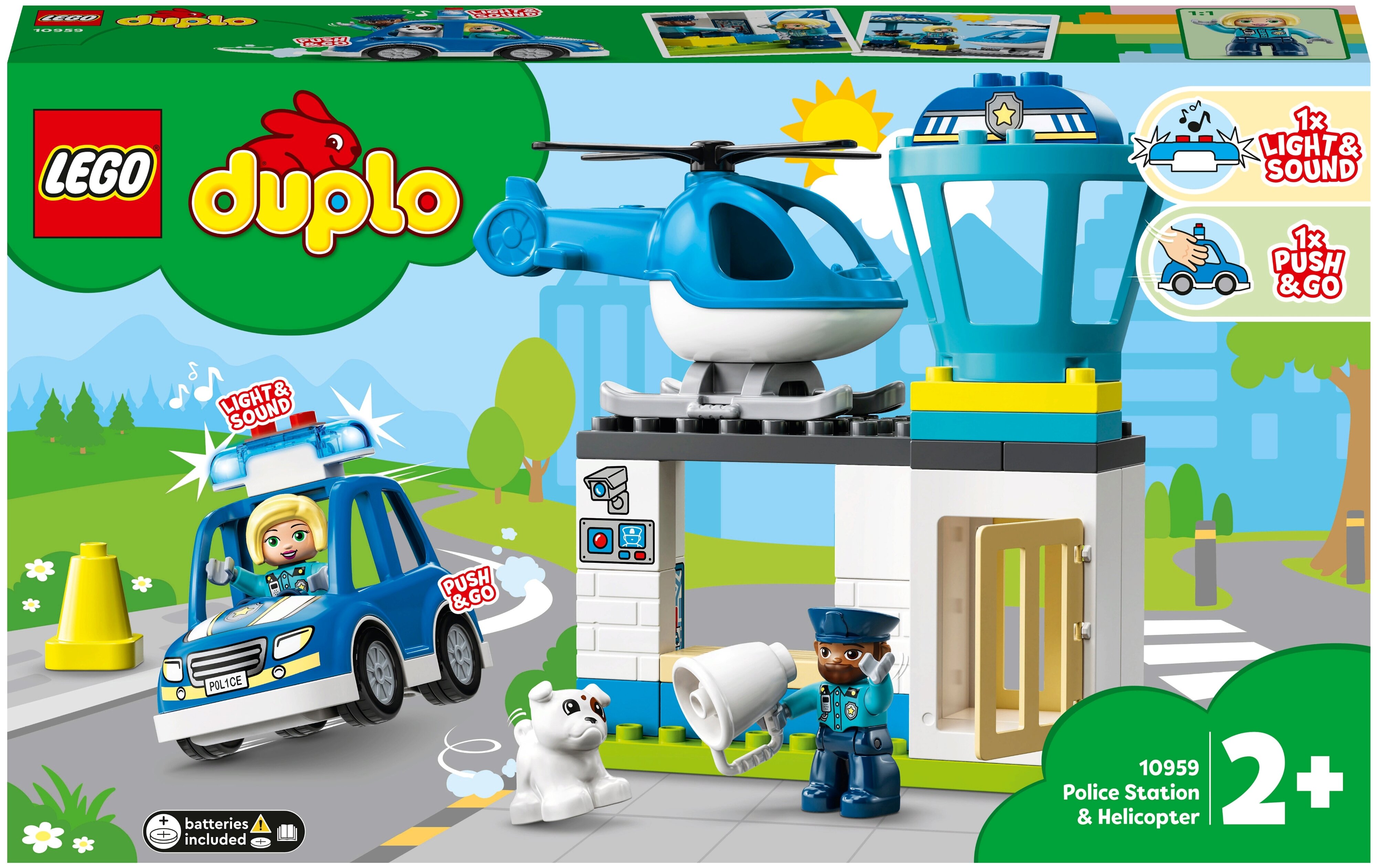 Конструктор LEGO DUPLO Полицейский участок и вертолёт, деталей: 40