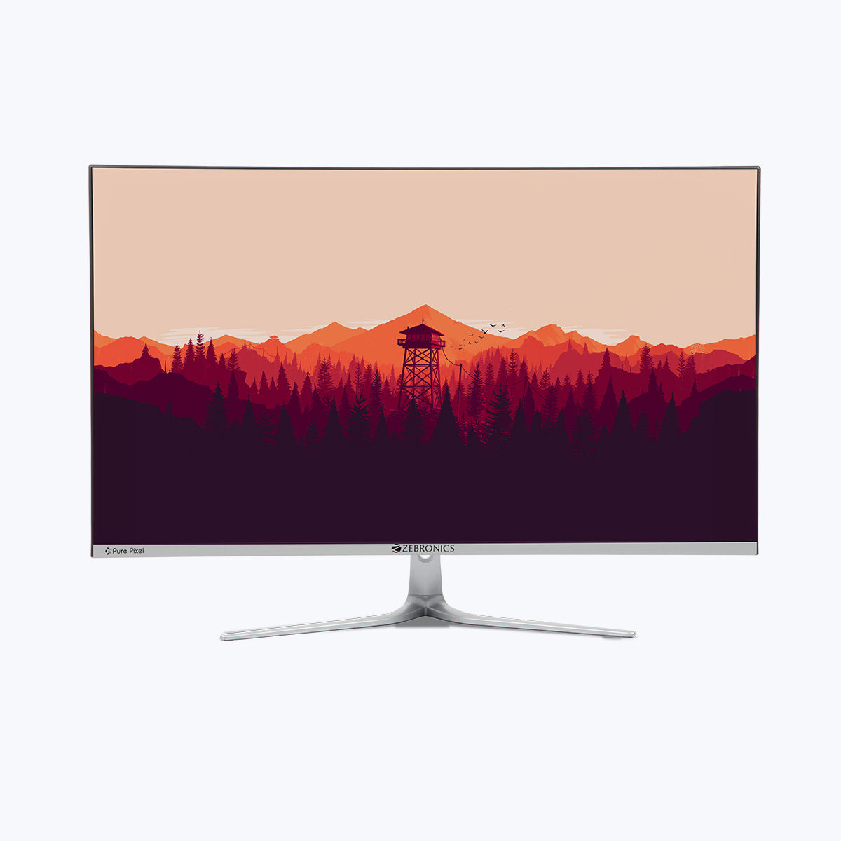 Монитор 27" Zebronics ZEB-A27FHD LED, 1920x1080 (16:9), 250кд/м2, 5мс, 178°/178°, VGA, HDMI, черный/серебристый (ZEB-A27.BK)