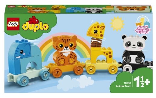 

Конструктор LEGO DUPLO Мой первый поезд для зверей Выбор, деталей: 15 (10955), DUPLO Мой первый поезд для зверей Выбор