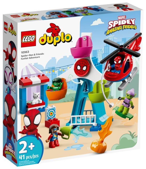 

Конструктор LEGO DUPLO Человек-паук и друзья: Приключения на ярмарке Выбор, деталей: 41 (10963), DUPLO Человек-паук и друзья: Приключения на ярмарке Выбор
