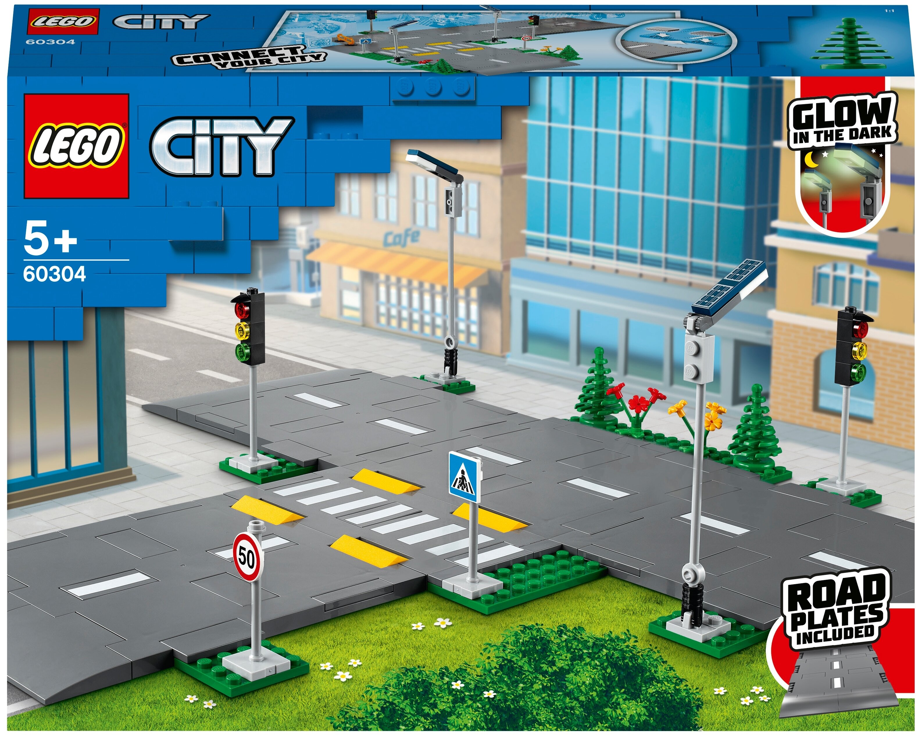 Конструктор LEGO City Town Дорожные пластины, деталей: 112