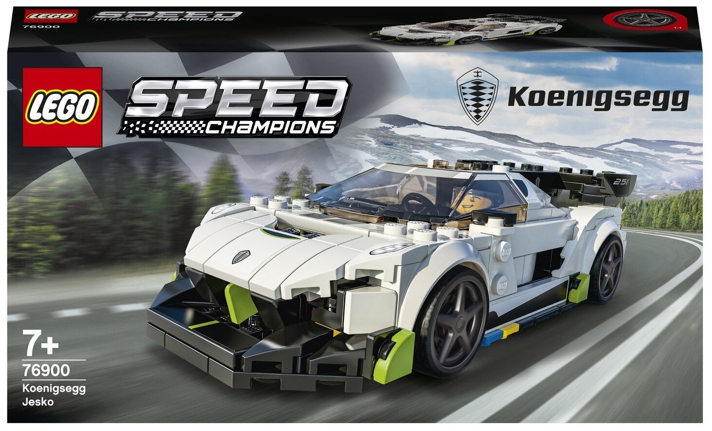 

Конструктор LEGO Speed Champions Koenigsegg Jesko, деталей: 280 (76900), Speed Champions Koenigsegg Jesko