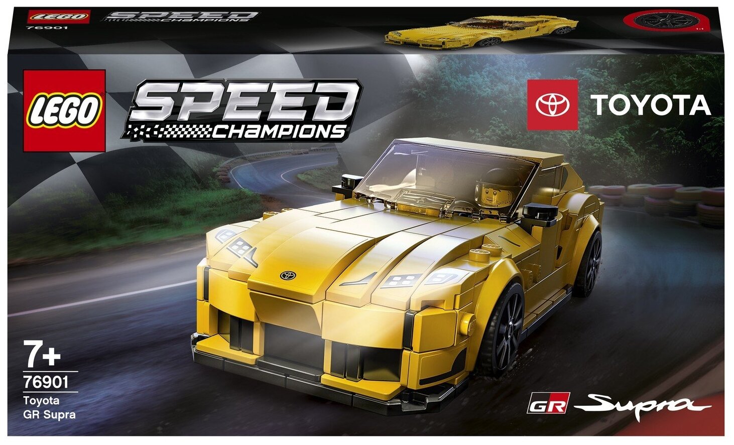 

Конструктор LEGO Speed Champions Toyota GR Supra, деталей: 299 (76901), Speed Champions Toyota GR Supra